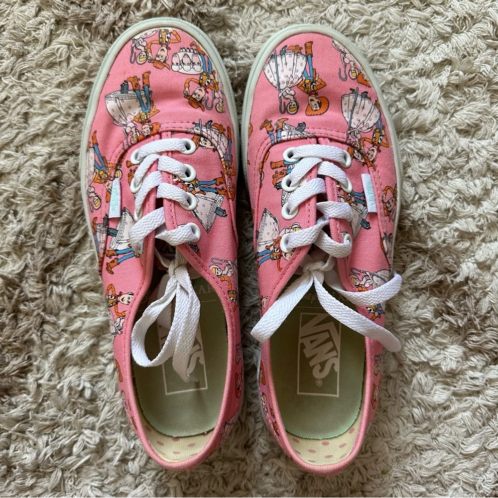 Limited Edition Pink Toy Story Vans Women’s 6 | Woody and Bo Peep Vans
